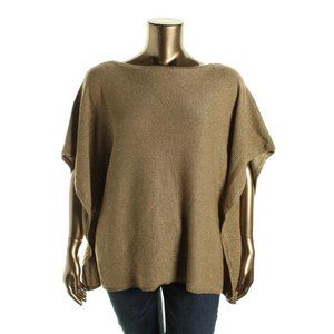 Ralph Lauren Women Gold Sweater Poncho XS